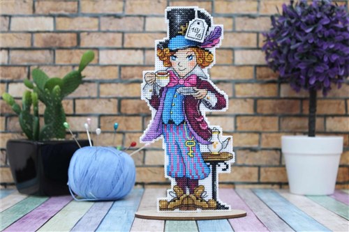 Mad Hatter Plastic Canvas Cross Stitch Kit