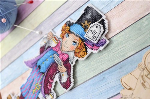 Mad Hatter Plastic Canvas Cross Stitch Kit
