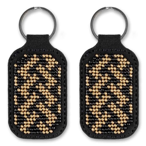 Key Ring Bead Embroidery Kit On Artificial Leather