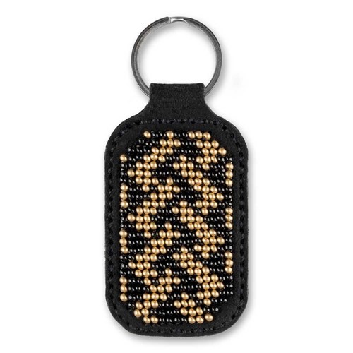 Key Ring Bead Embroidery Kit On Artificial Leather