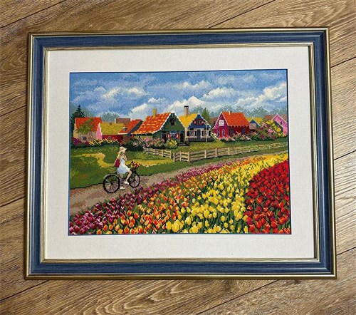 Tulip Field Cross Stitch Kit