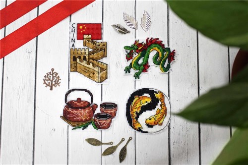 China Magnets Plastic Canvas Cross Stitch Kit