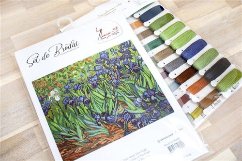 Van Gogh Irises Cross Stitch Kit