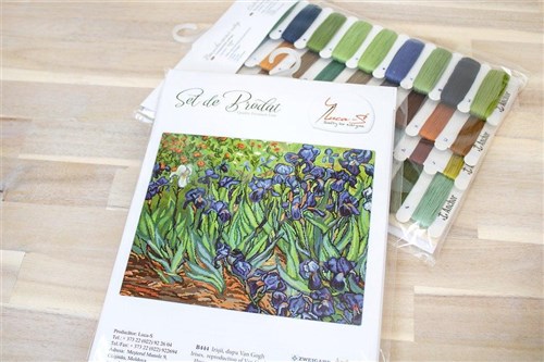 Van Gogh Irises Cross Stitch Kit