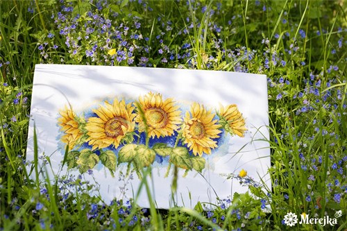 Bright Sunflowers Cross Stitch Kit