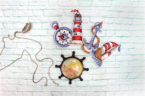 Sea Mood Plastic Canvas Cross Stitch Kit