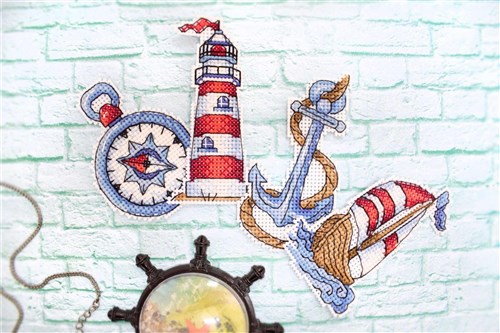 Sea Mood Plastic Canvas Cross Stitch Kit