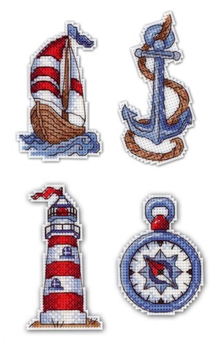 Sea Mood Plastic Canvas Cross Stitch Kit