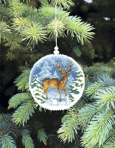 Winter Evening Ornament Cross Stitch Kit