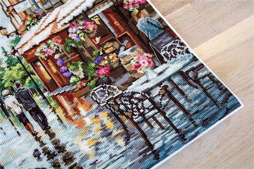Paris In Flowers Cross Stitch Kit