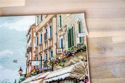 Paris In Flowers Cross Stitch Kit