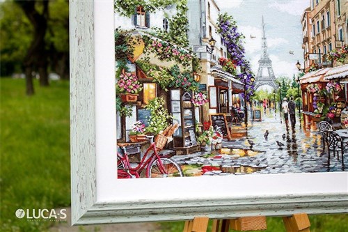 Paris In Flowers Cross Stitch Kit