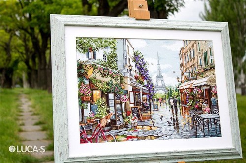 Paris In Flowers Cross Stitch Kit