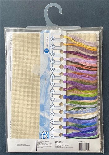 Pansies In Torquay Pottery Cross Stitch Kit