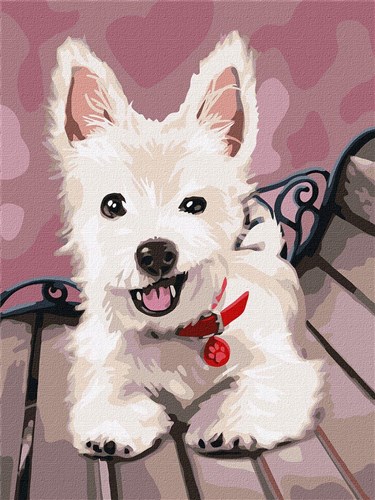 Paint By Numbers Kit Playful Puppy