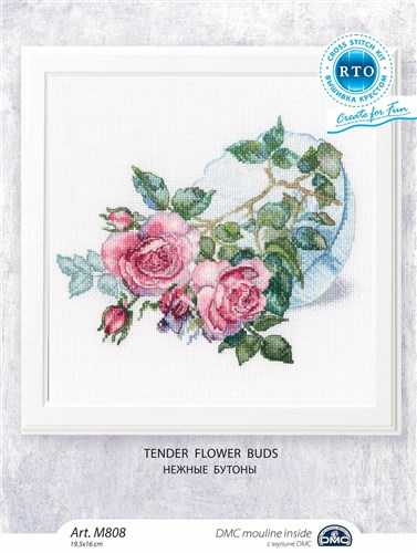 Tender Flower Buds Cross Stitch Kit