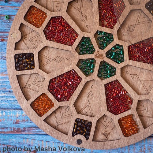 Bead Organizer With Transparent Cover