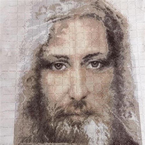 Shroud Of Turin Cross Stitch Kit