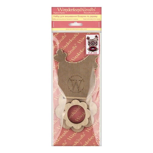 Hen Beadwork Kit On Wood