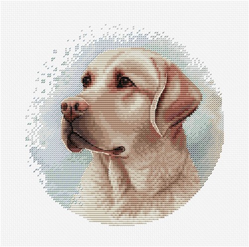 The Labrador Cross Stitch Kit