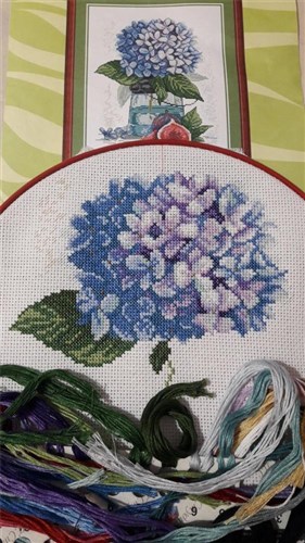 Hydrangea Cross Stitch Kit