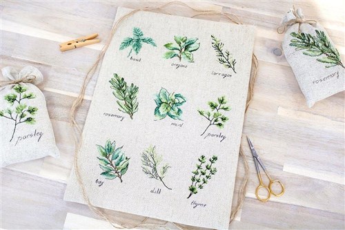 Spices And Herbs Cross Stitch Kit