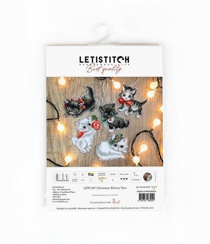 Christmas Kittens Cross Stitch Kit
