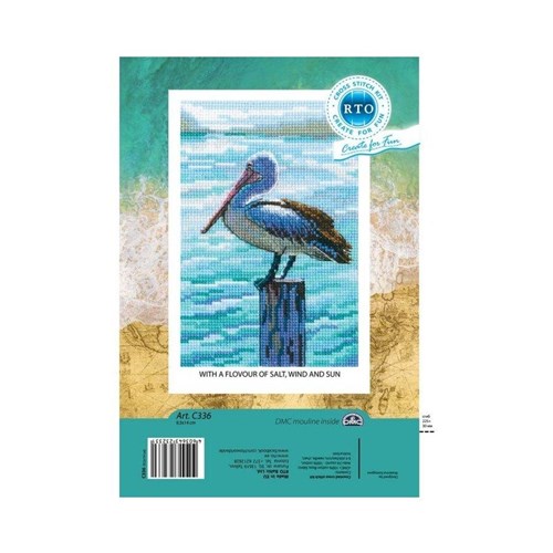 With The Flavor Of Salt Wind And Sun Cross Stitch Kit