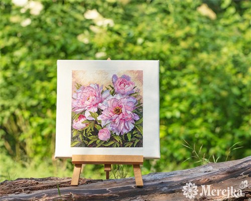 Tender Peonies Cross Stitch Kit