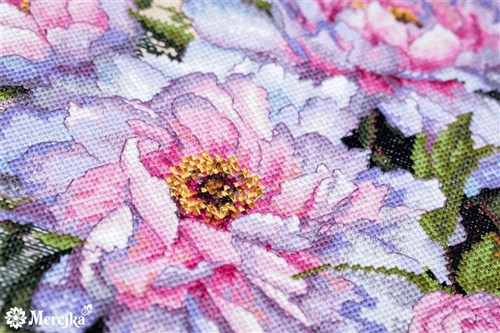 Tender Peonies Cross Stitch Kit