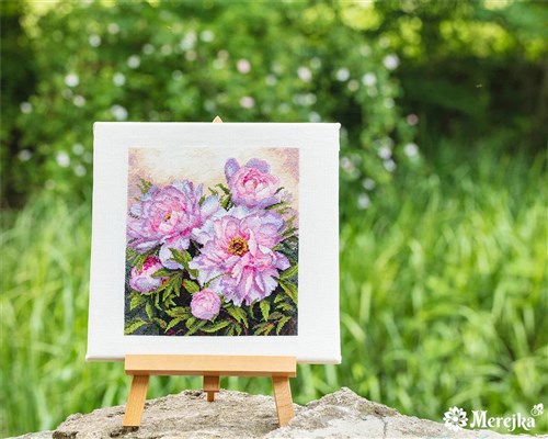 Tender Peonies Cross Stitch Kit