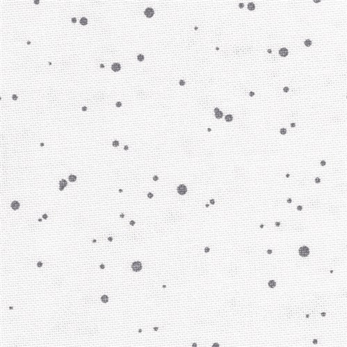 Precut Zweigart Lugana Splash 25 Count - White/Grey Basalt