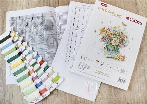 April Bouquet Cross Stitch Kit