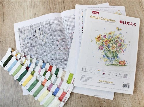 April Bouquet Cross Stitch Kit