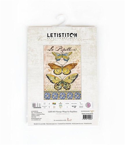 Vintage Wings - Le Papillons Cross Stitch Kit