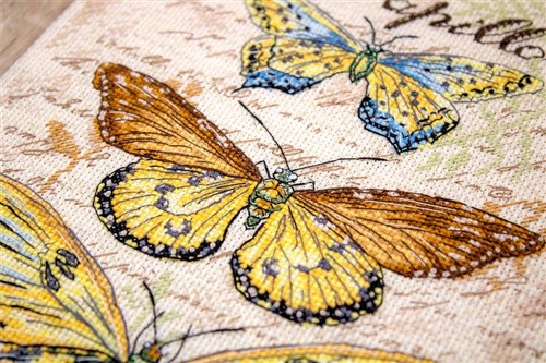 Vintage Wings - Le Papillons Cross Stitch Kit