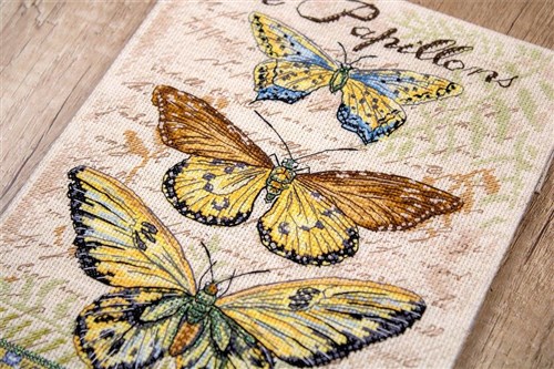 Vintage Wings - Le Papillons Cross Stitch Kit
