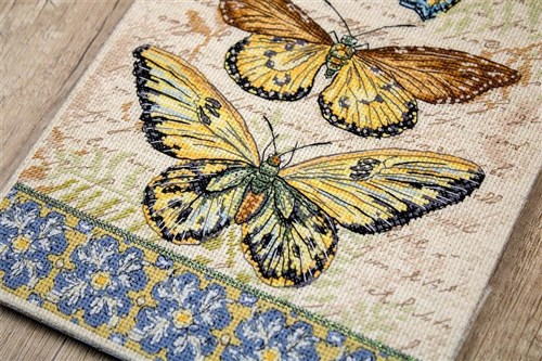 Vintage Wings - Le Papillons Cross Stitch Kit