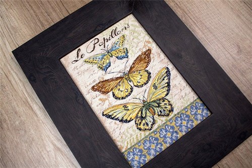 Vintage Wings - Le Papillons Cross Stitch Kit