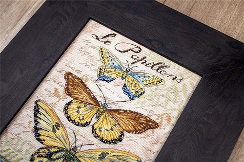 Vintage Wings - Le Papillons Cross Stitch Kit