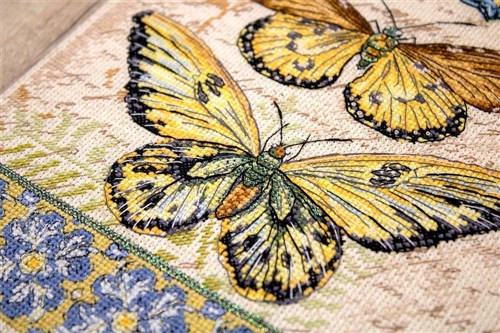 Vintage Wings - Le Papillons Cross Stitch Kit