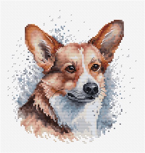 Welsh Corgi Cross Stitch Kit