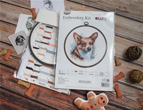 Welsh Corgi Cross Stitch Kit