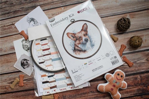 Welsh Corgi Cross Stitch Kit