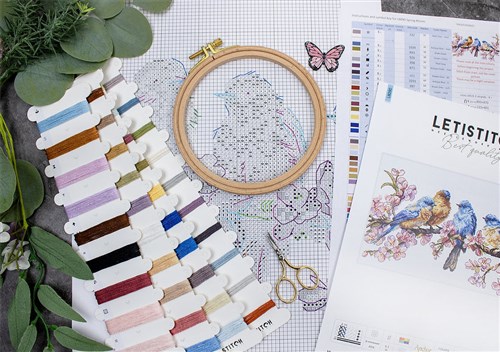 Spring Bloom Cross Stitch Kit