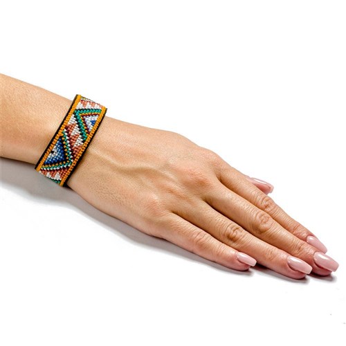 Bracelet Cross Stitch Kit On Artificial Leather