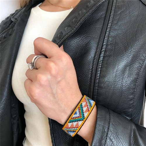 Bracelet Cross Stitch Kit On Artificial Leather