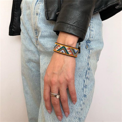 Bracelet Cross Stitch Kit On Artificial Leather