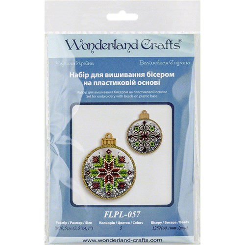 Beadwork Ornament On Plastic Base