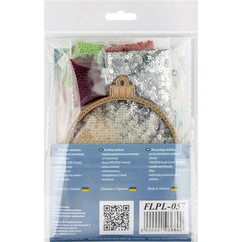 Beadwork Ornament On Plastic Base